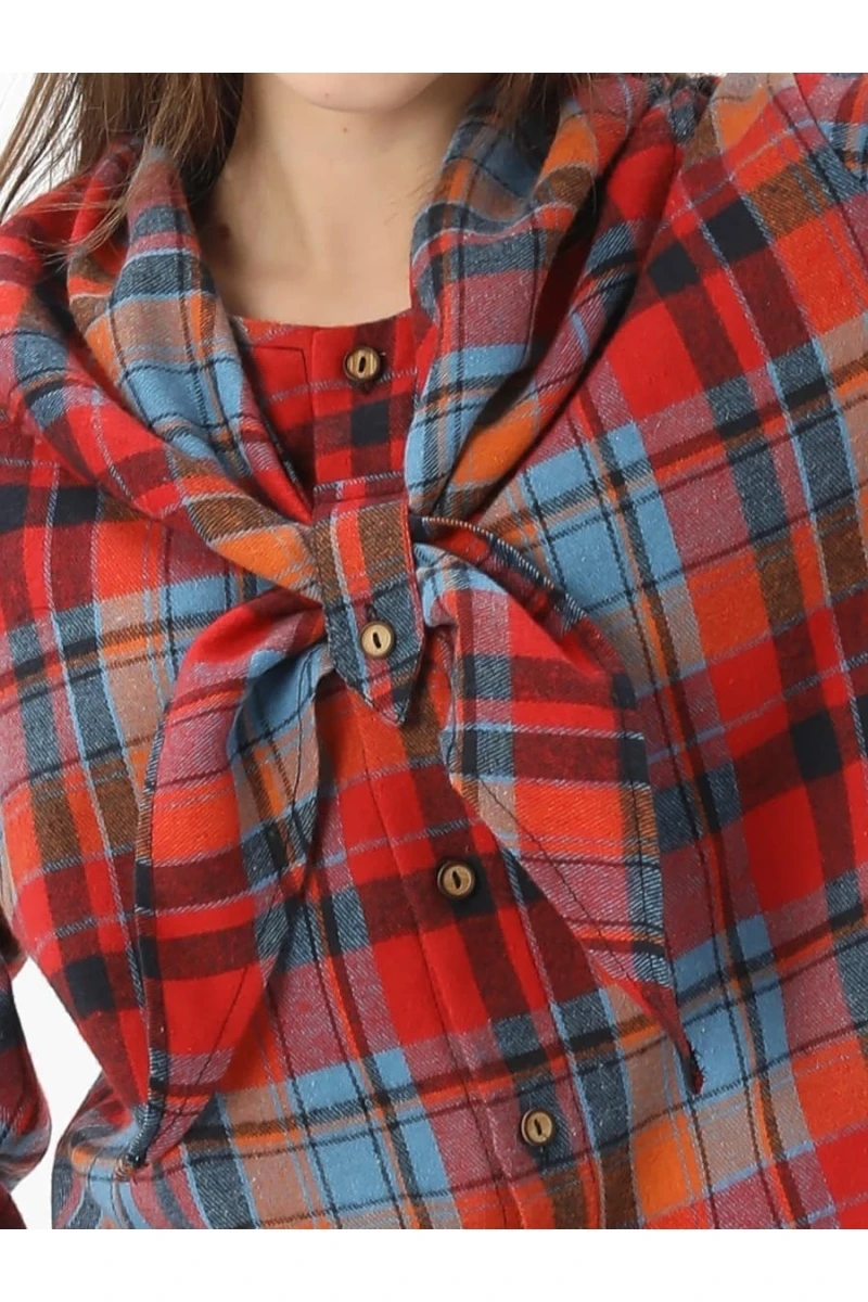 Рубашка для девочки SP2526 (красный)