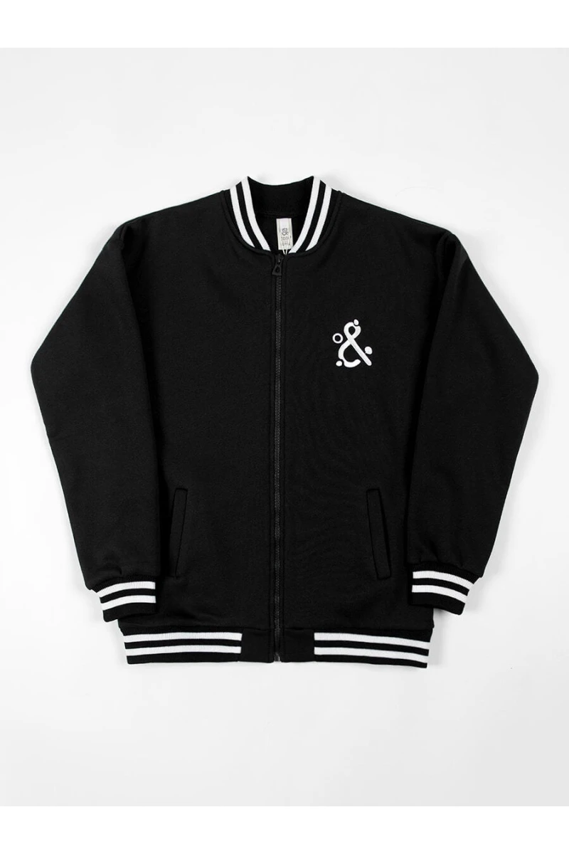 Детский бомбер утепленный на молнии SP2214 (черный)