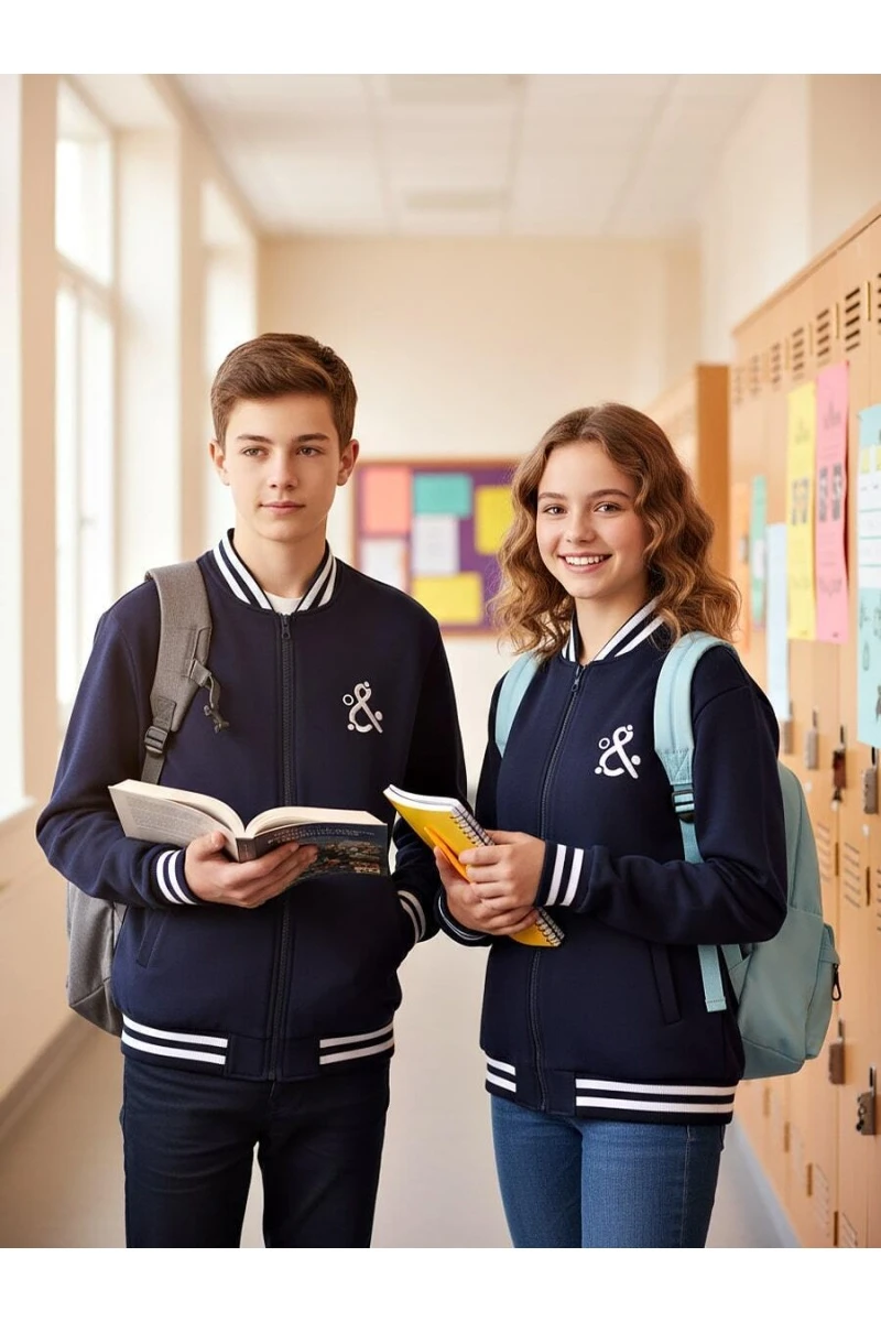 Детский бомбер утепленный на молнии SP2214 (синий)