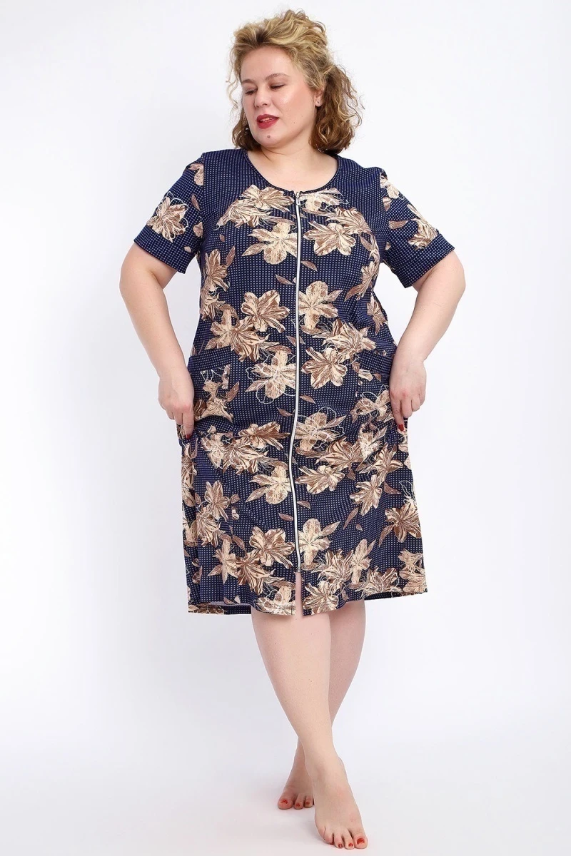 Халат 004 домашний (лилии)