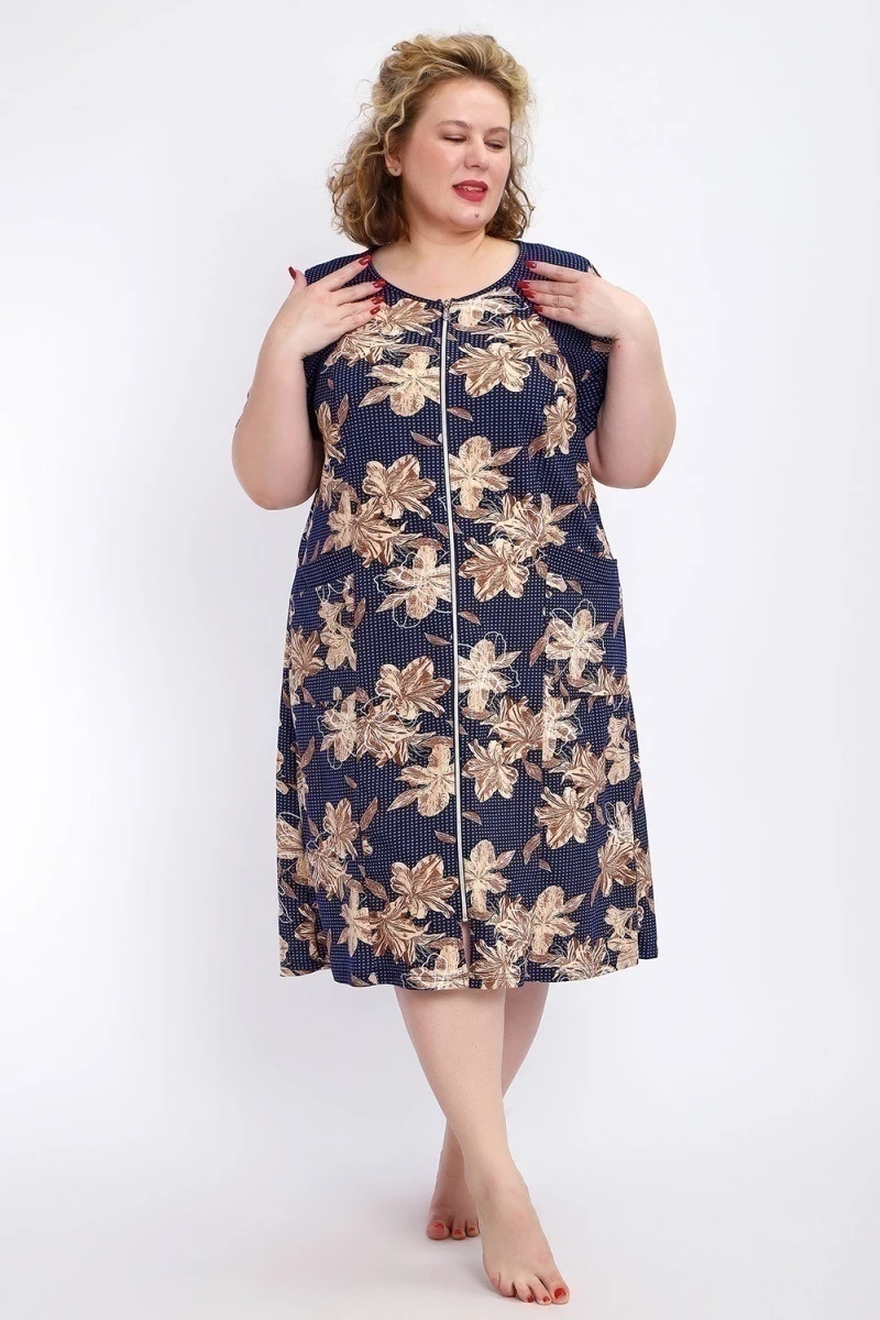 Халат 004 домашний (лилии)