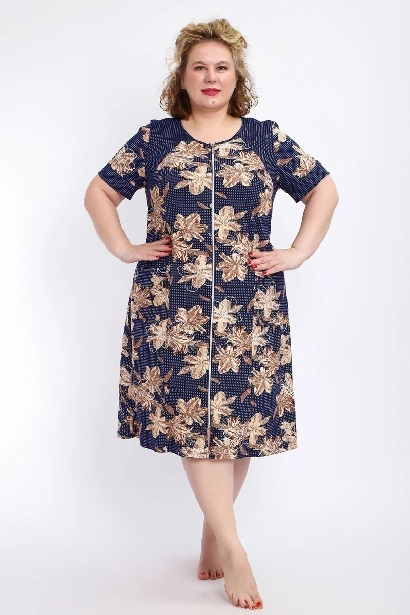 Халат 004 домашний (лилии)