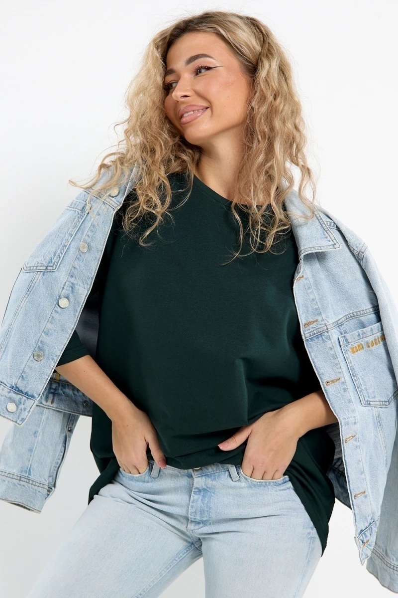 Лонгслив Футер life (зеленый)