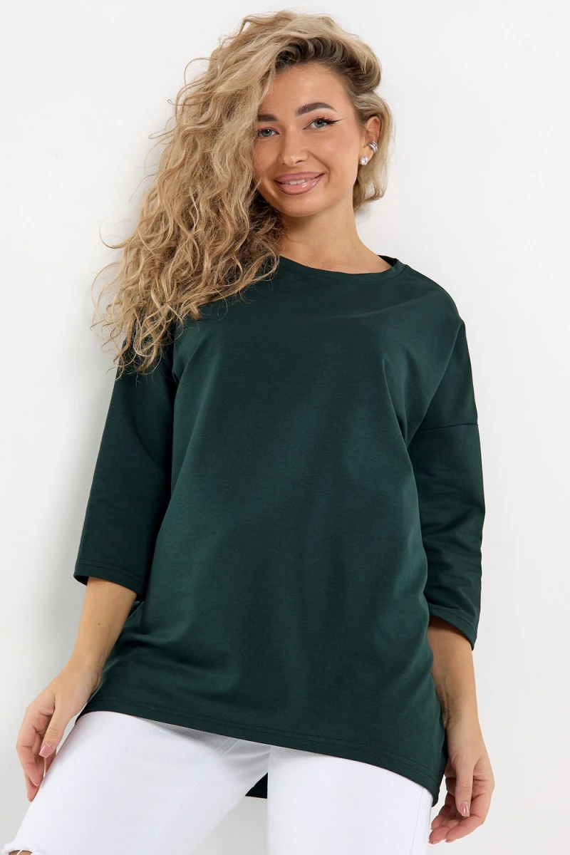 Лонгслив Футер life (зеленый)