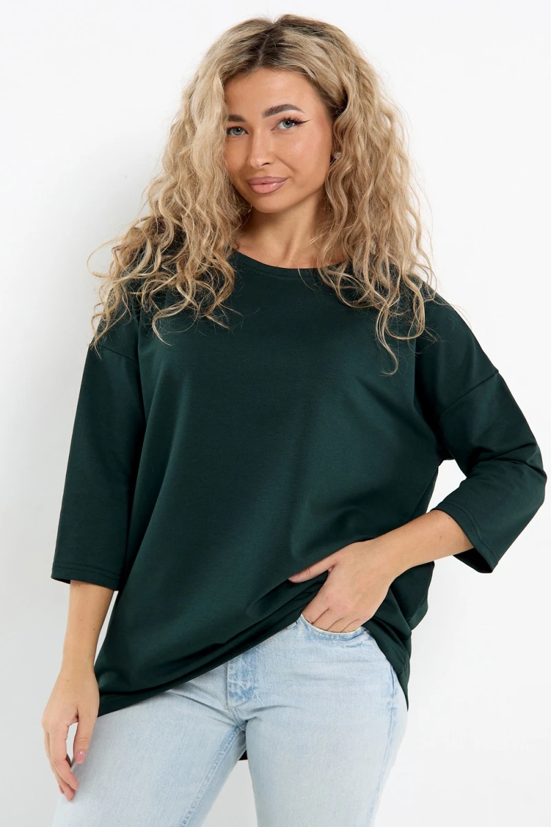 Лонгслив Футер life (зеленый)