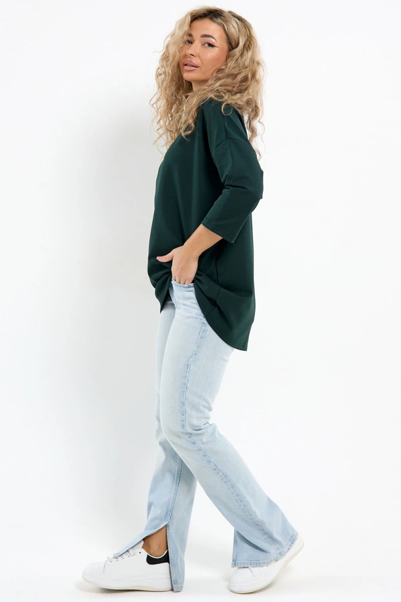 Лонгслив Футер life (зеленый)