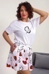 Пижама с шортами 88143 (белый)
