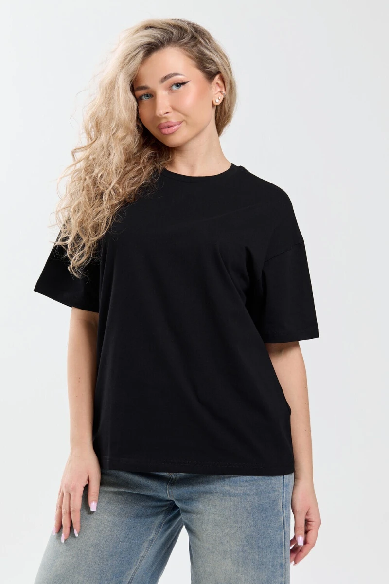 Футболка оверсайз 26012 (черный)