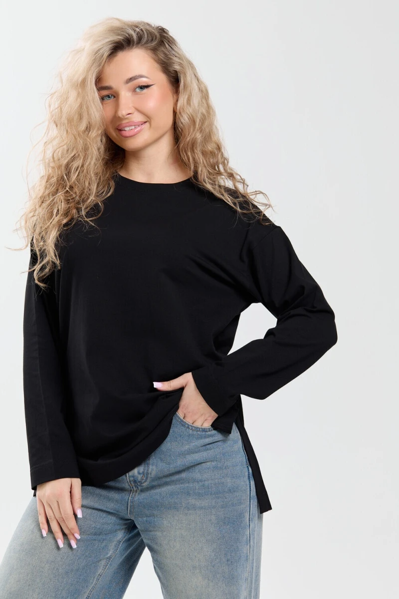 Лонгслив 26014 (черный)