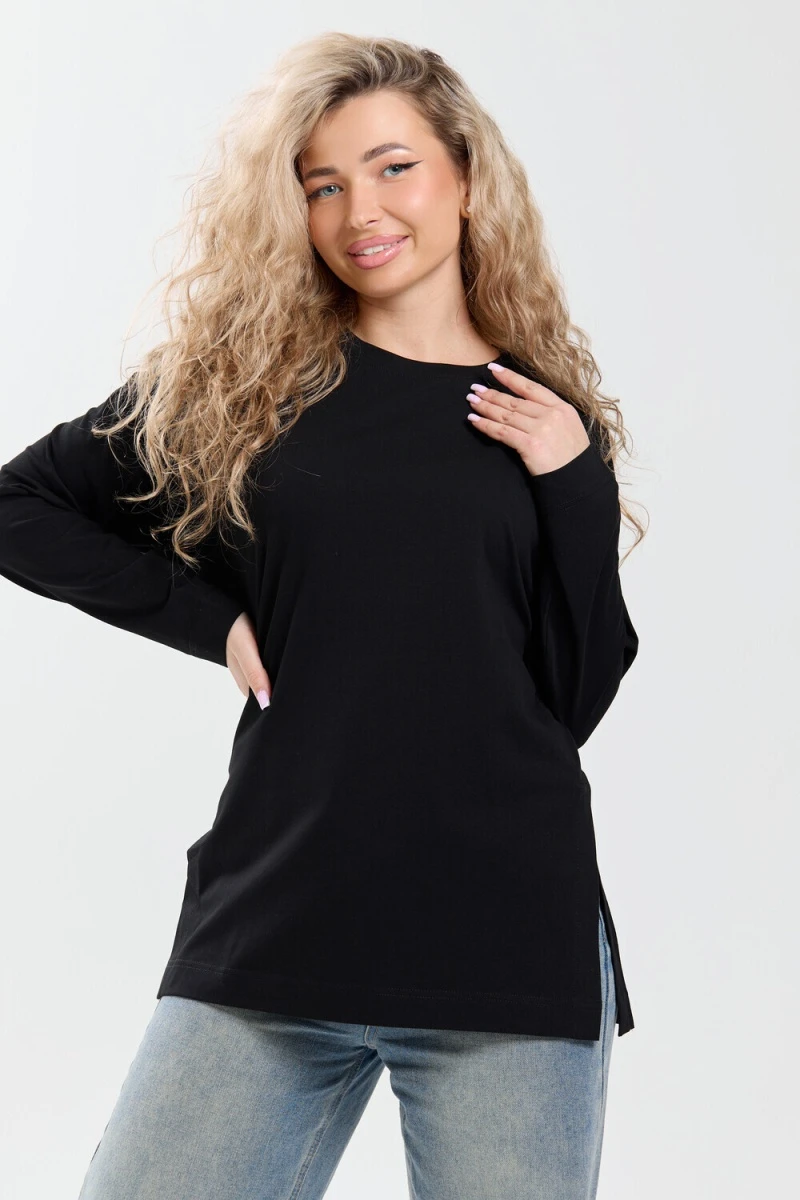 Лонгслив 26014 (черный)