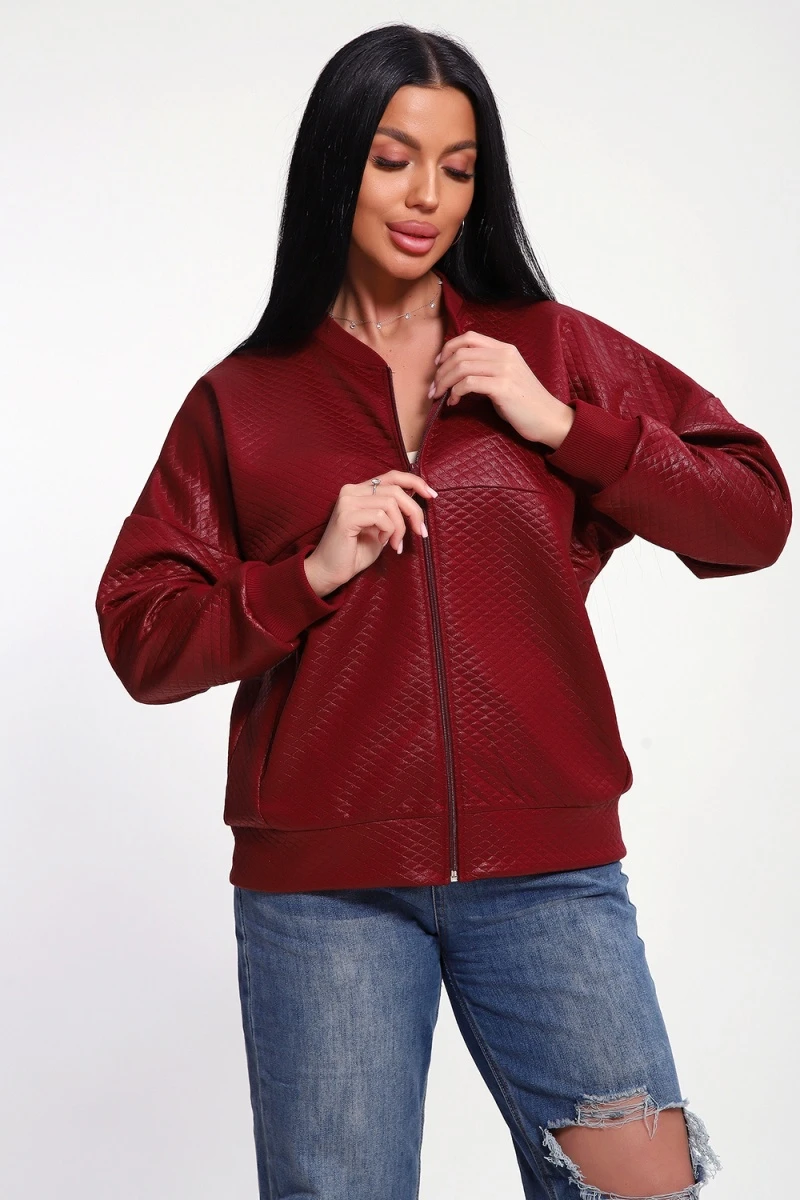 Бомбер 20691 (бордовый)