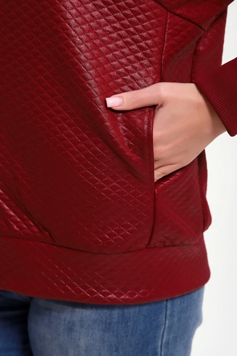 Бомбер 20691 (бордовый)