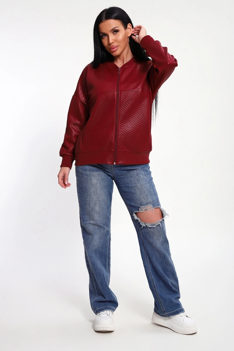 Бомбер 20691 (бордовый)