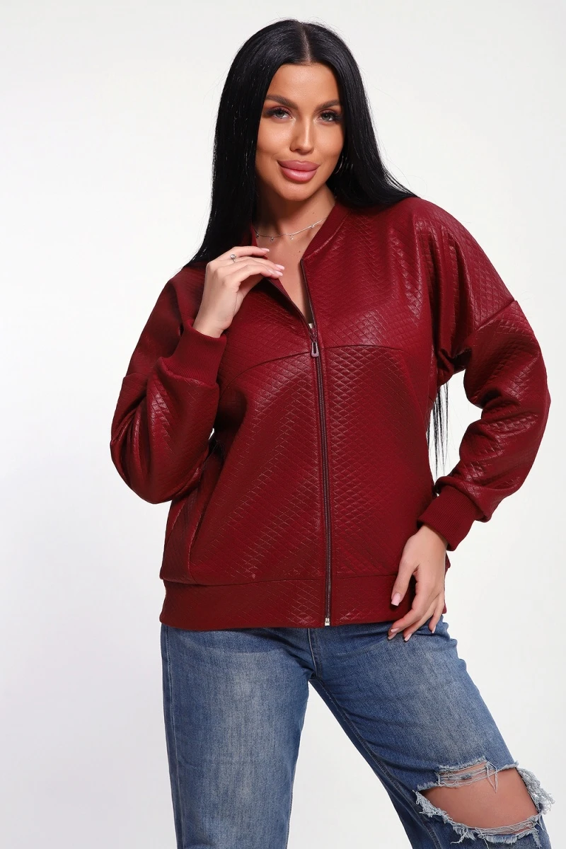 Бомбер 20691 (бордовый)