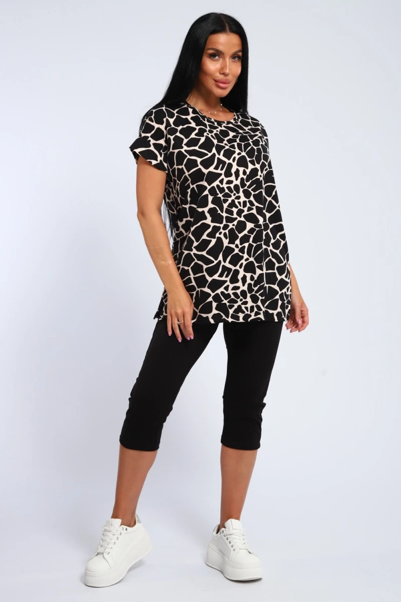 Костюм с бриджами КДЖ (бежевый, жираф)