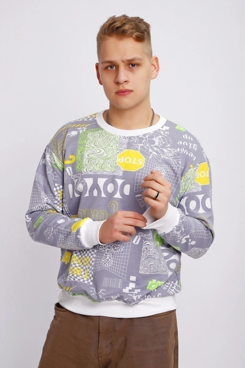 Свитшот 88141 (серый)