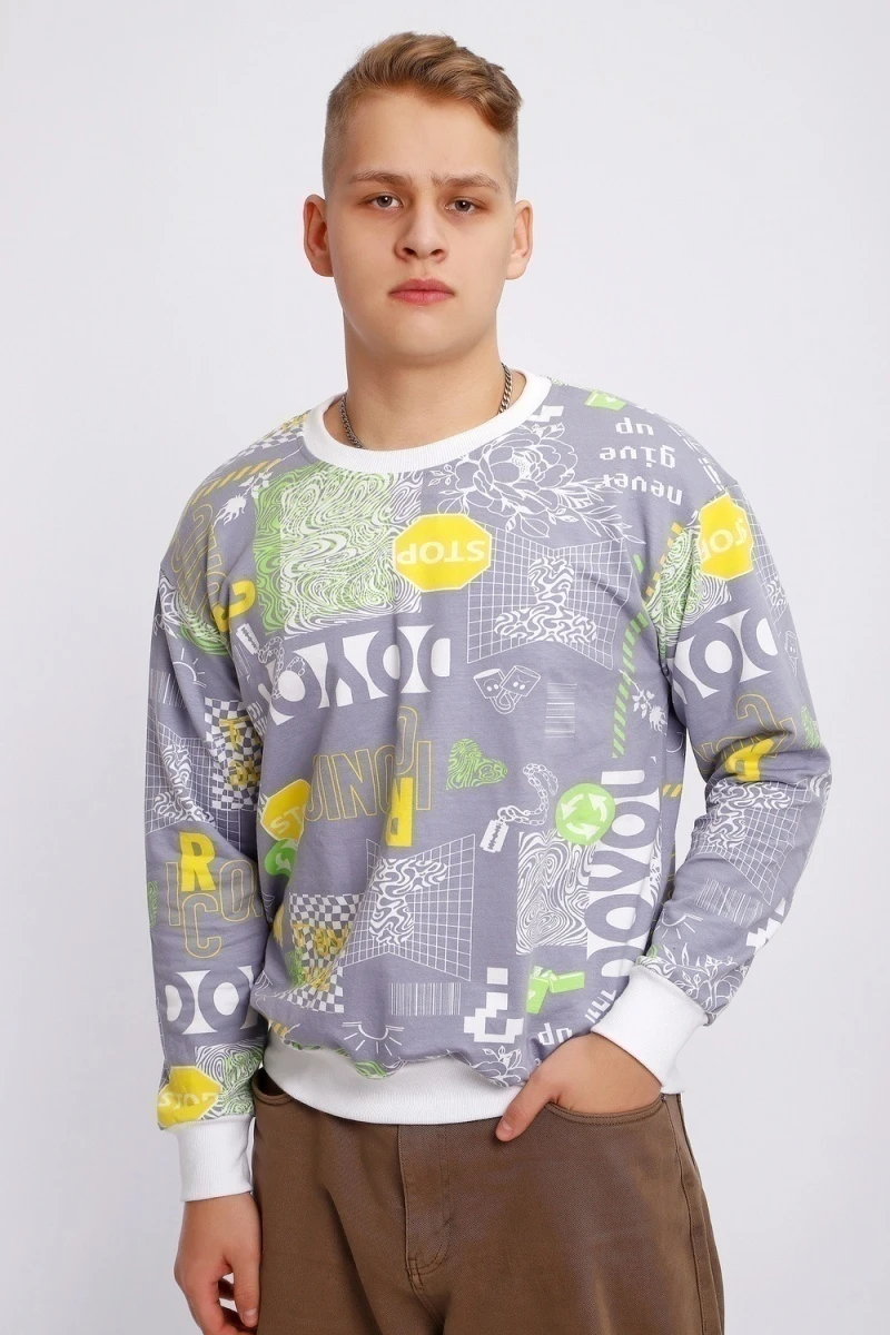 Свитшот 88141 (серый)