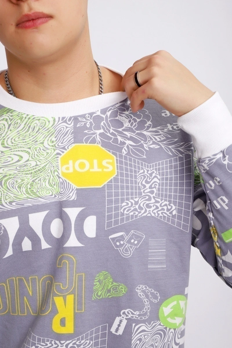 Свитшот 88141 (серый)