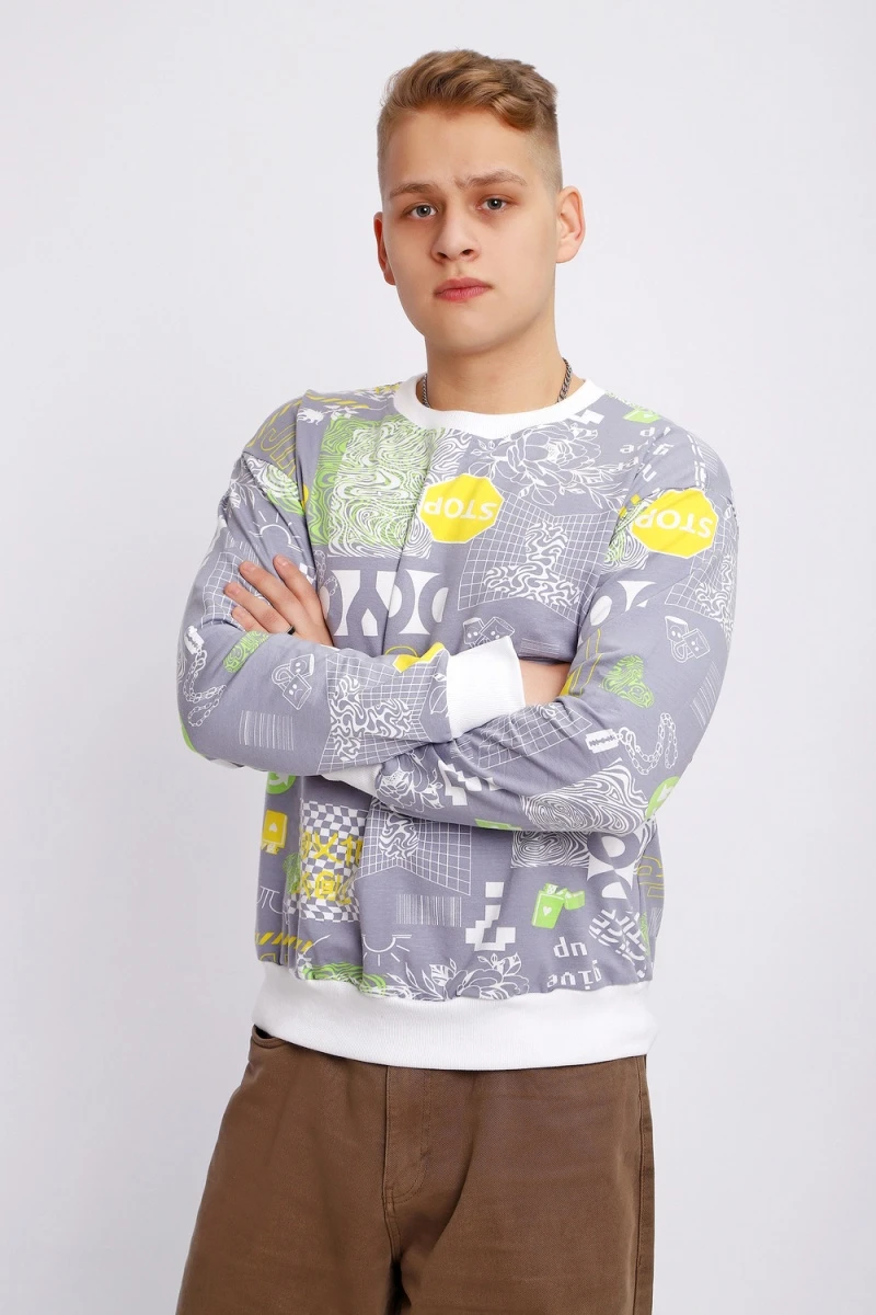 Свитшот 88141 (серый)