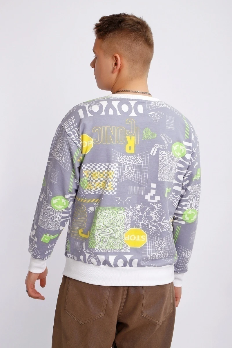 Свитшот 88141 (серый)