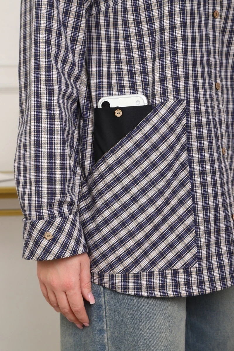 Рубашка 1072 (синий)