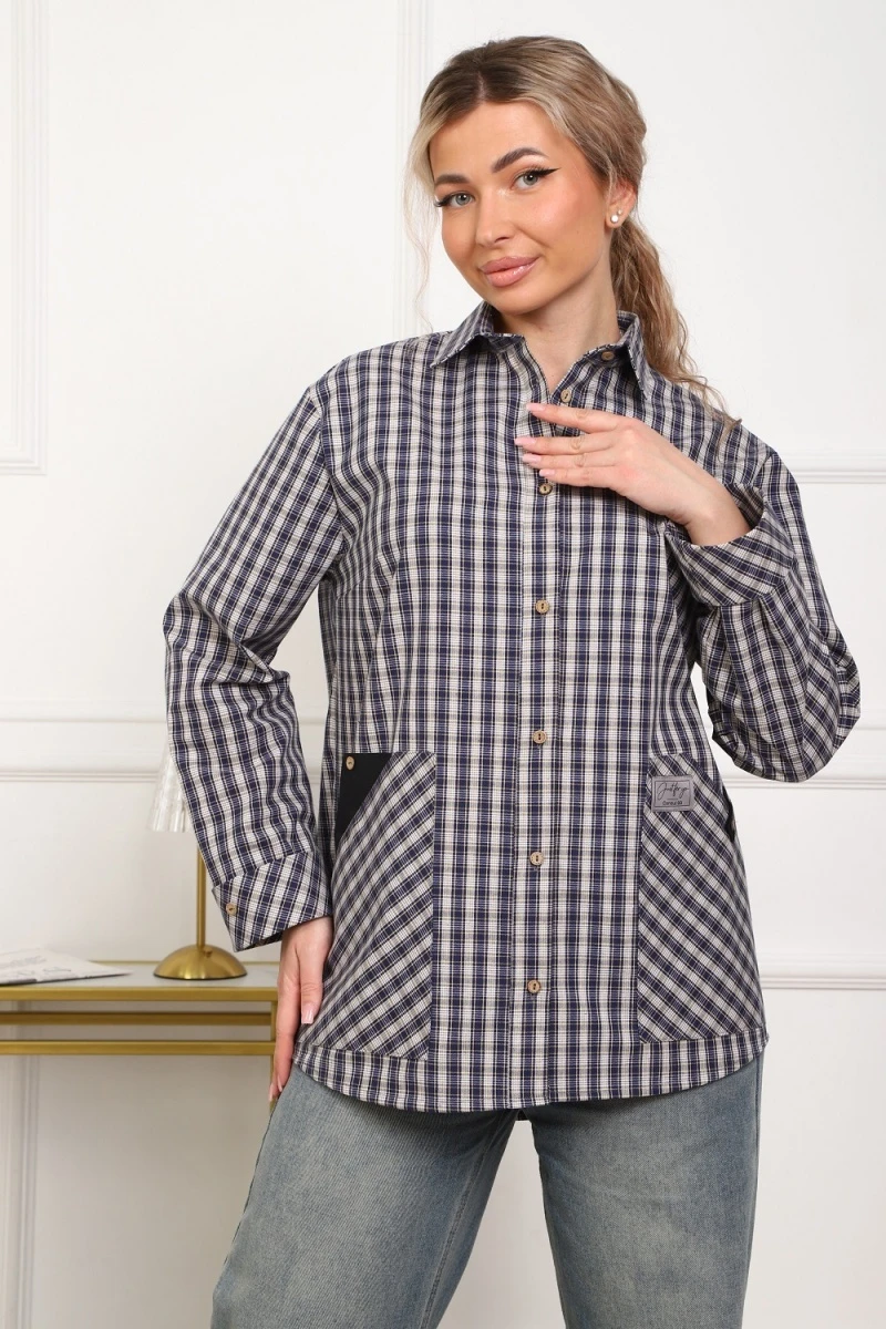 Рубашка 1072 (синий)