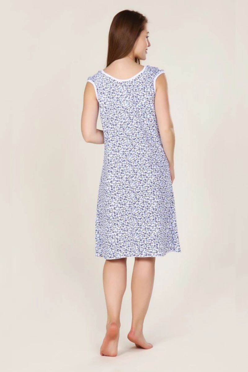 Сорочка 71 (голубые цветы)