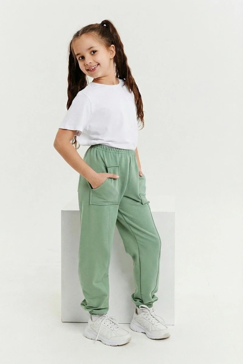 Детские брюки 5128 (олива)