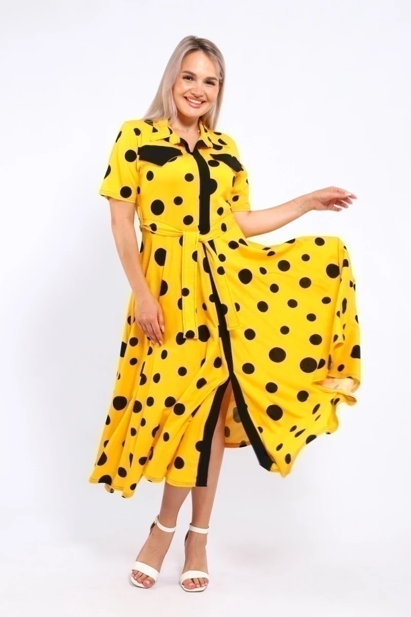 Платье 39059 (желтый)