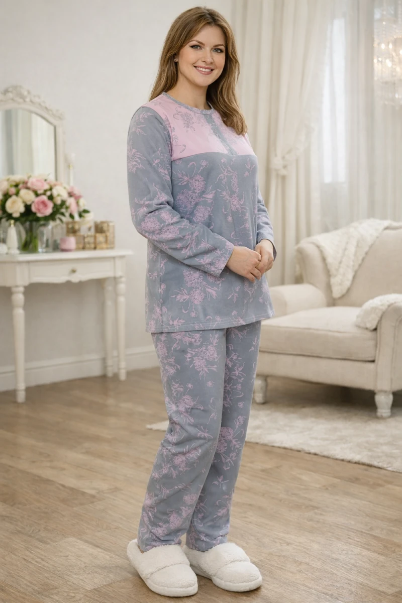 Костюм с брюками 39064 (серый)