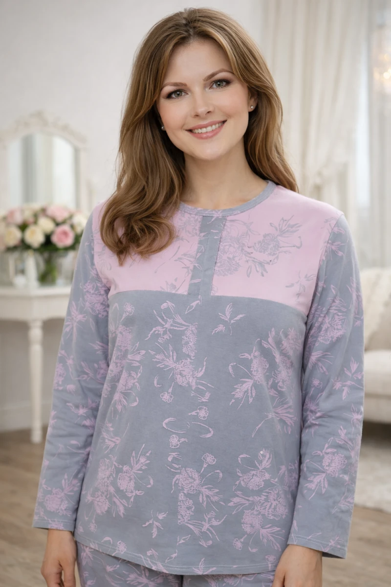 Костюм с брюками 39064 (серый)