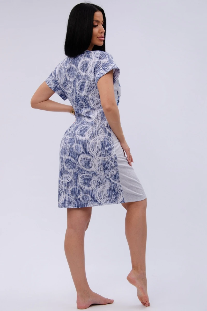 Сорочка Цикорий (светло-серый меланж)