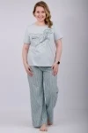 Пижама с брюками Джелли 2 (эвкалипт)