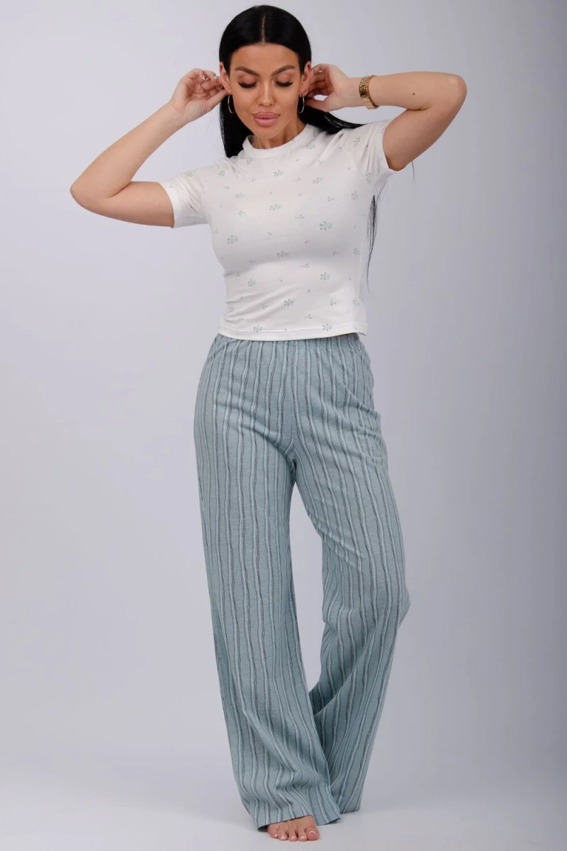 Пижама с брюками Брунелла (белый)