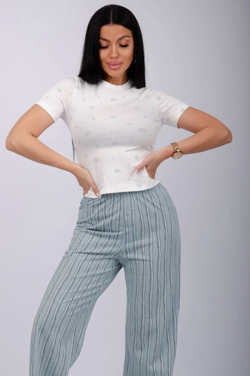 Пижама с брюками Брунелла (белый)