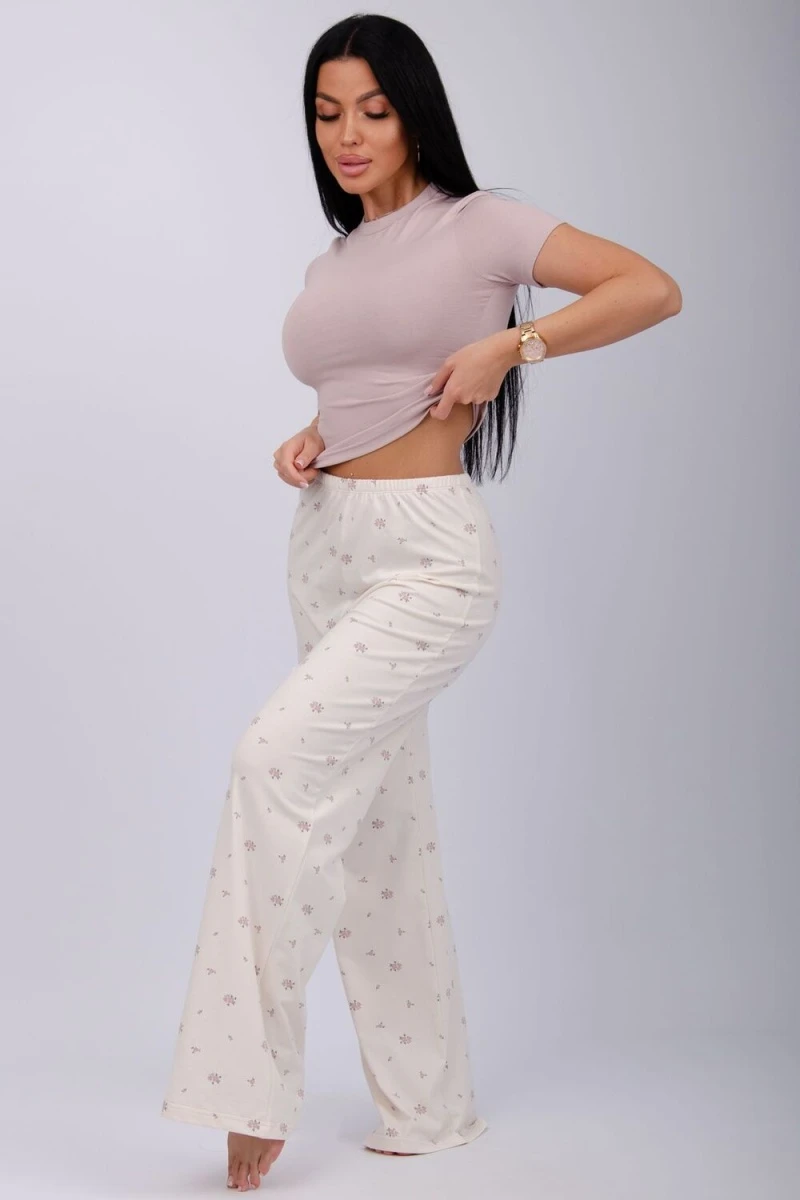 Пижама с брюками Флоранс (сухая роза)