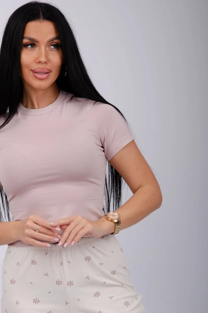 Пижама с брюками Флоранс (сухая роза)