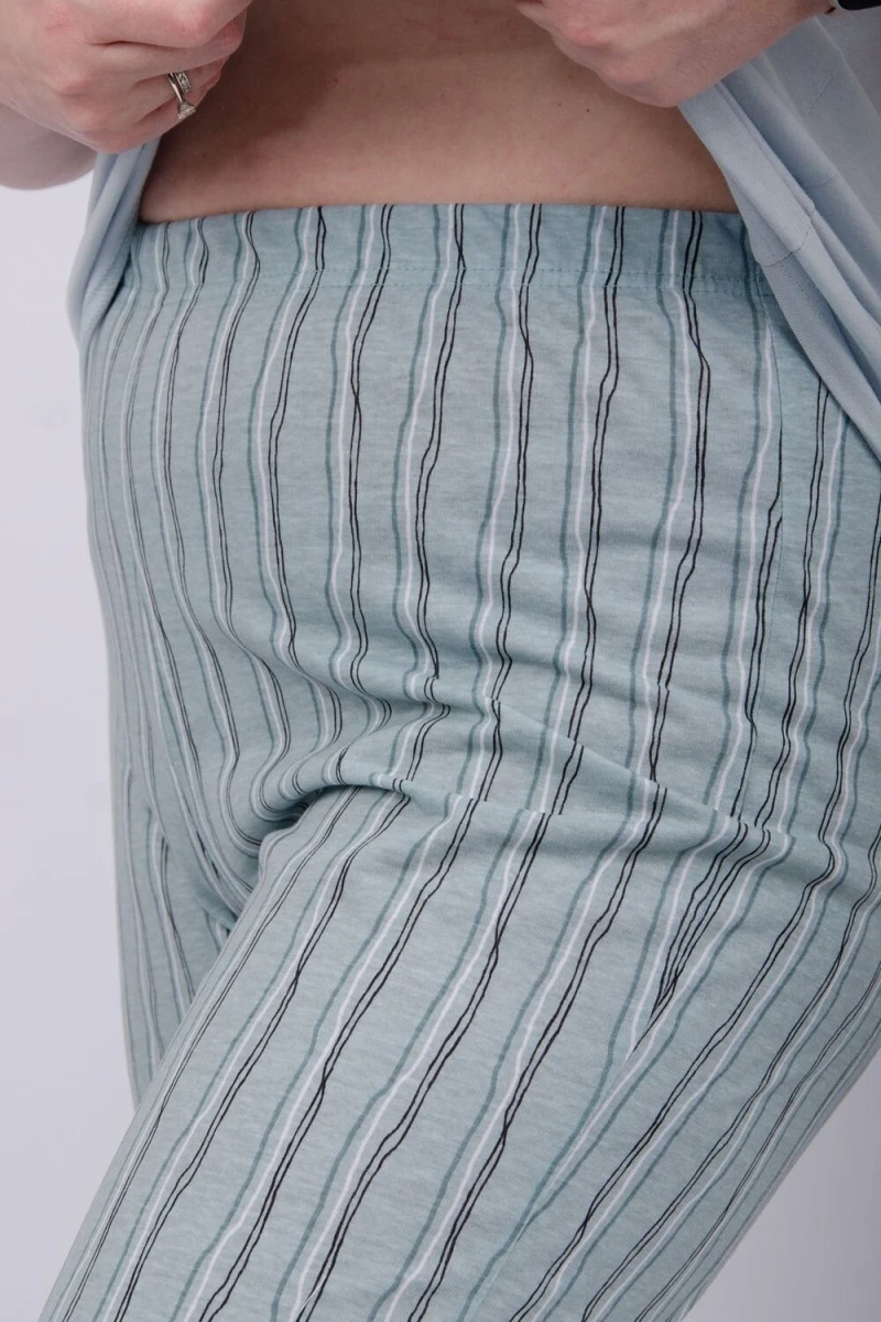 Пижама с бриджами Джелли (эвкалипт)