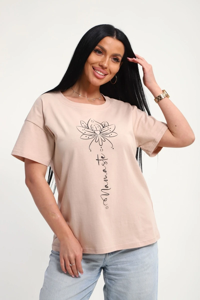 Футболка 85659 (бежевый)