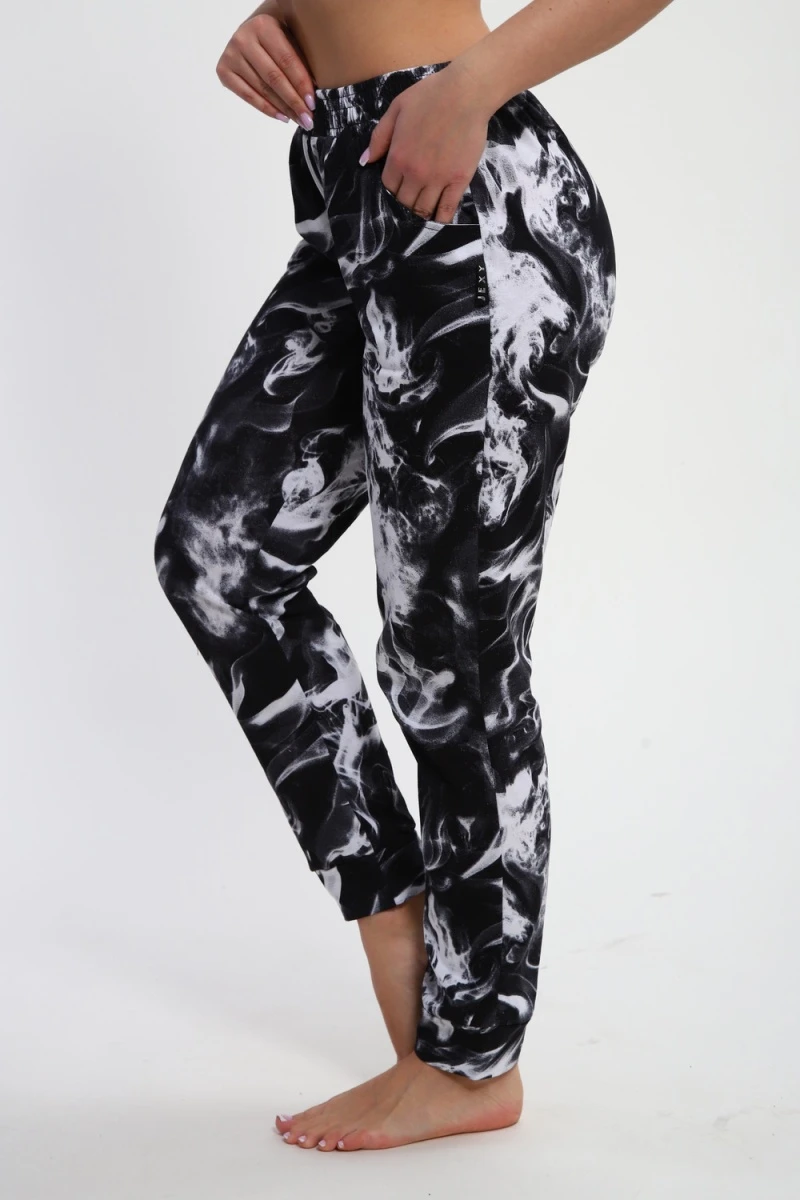 Брюки Дым Б-01 (черный/белый Дым)