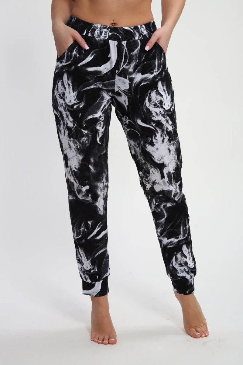 Брюки Дым Б-01 (черный/белый Дым)