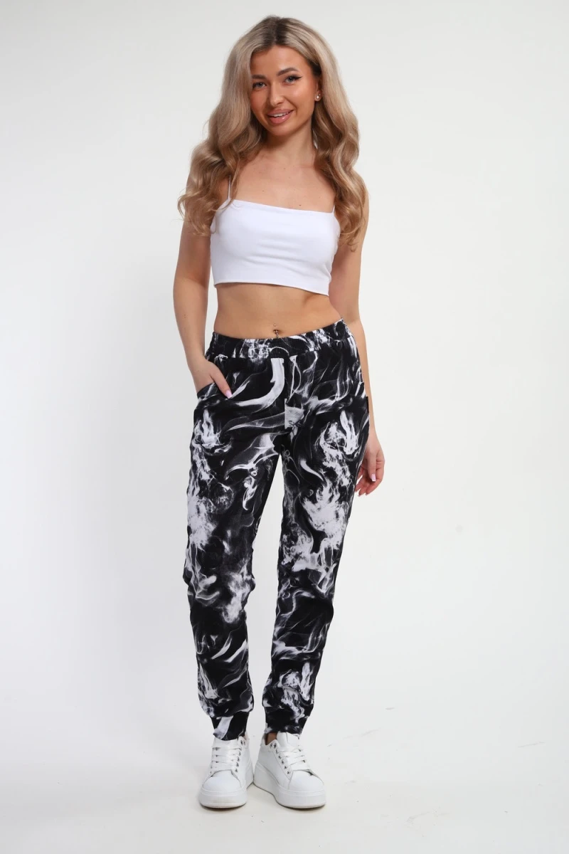 Брюки Дым Б-01 (черный/белый Дым)