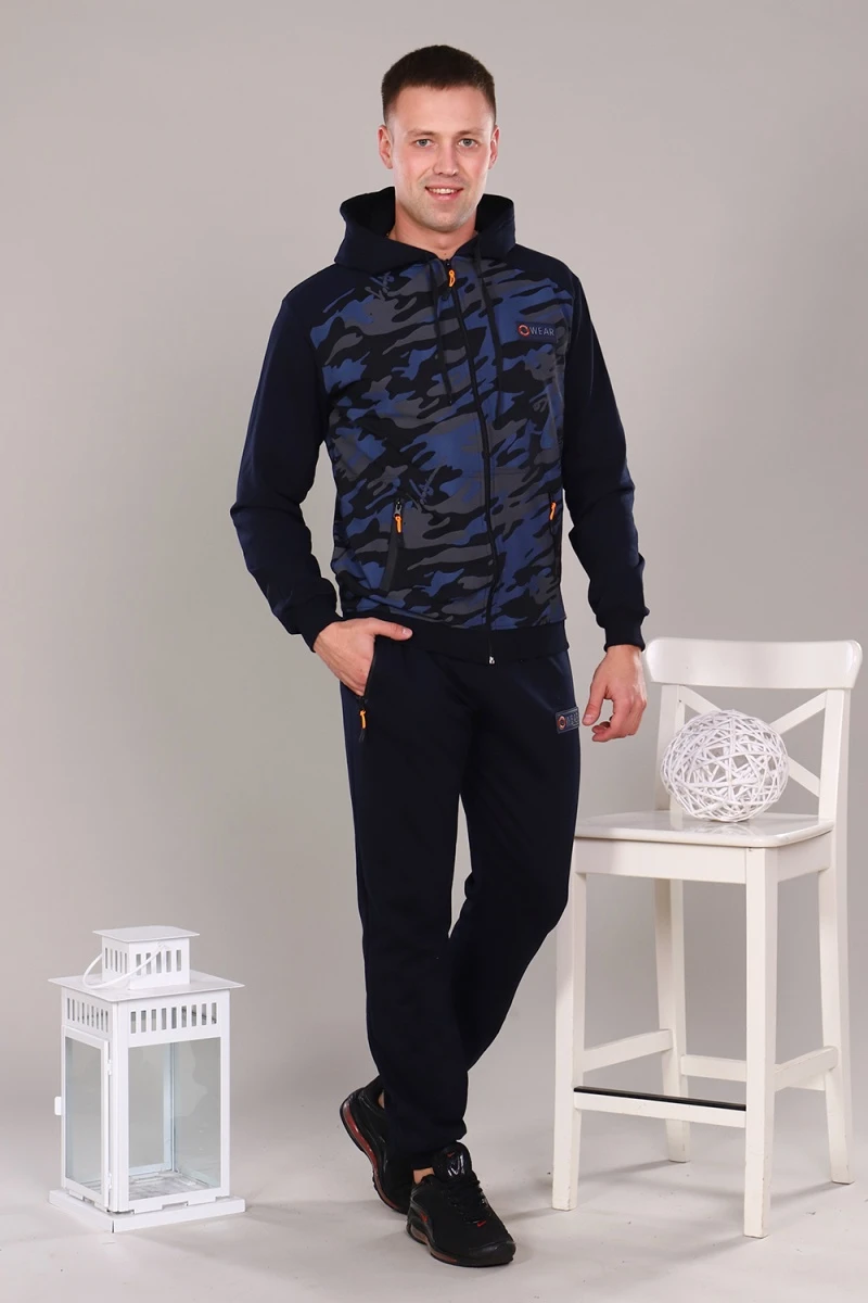 Костюм с брюками 17565 (голубой)