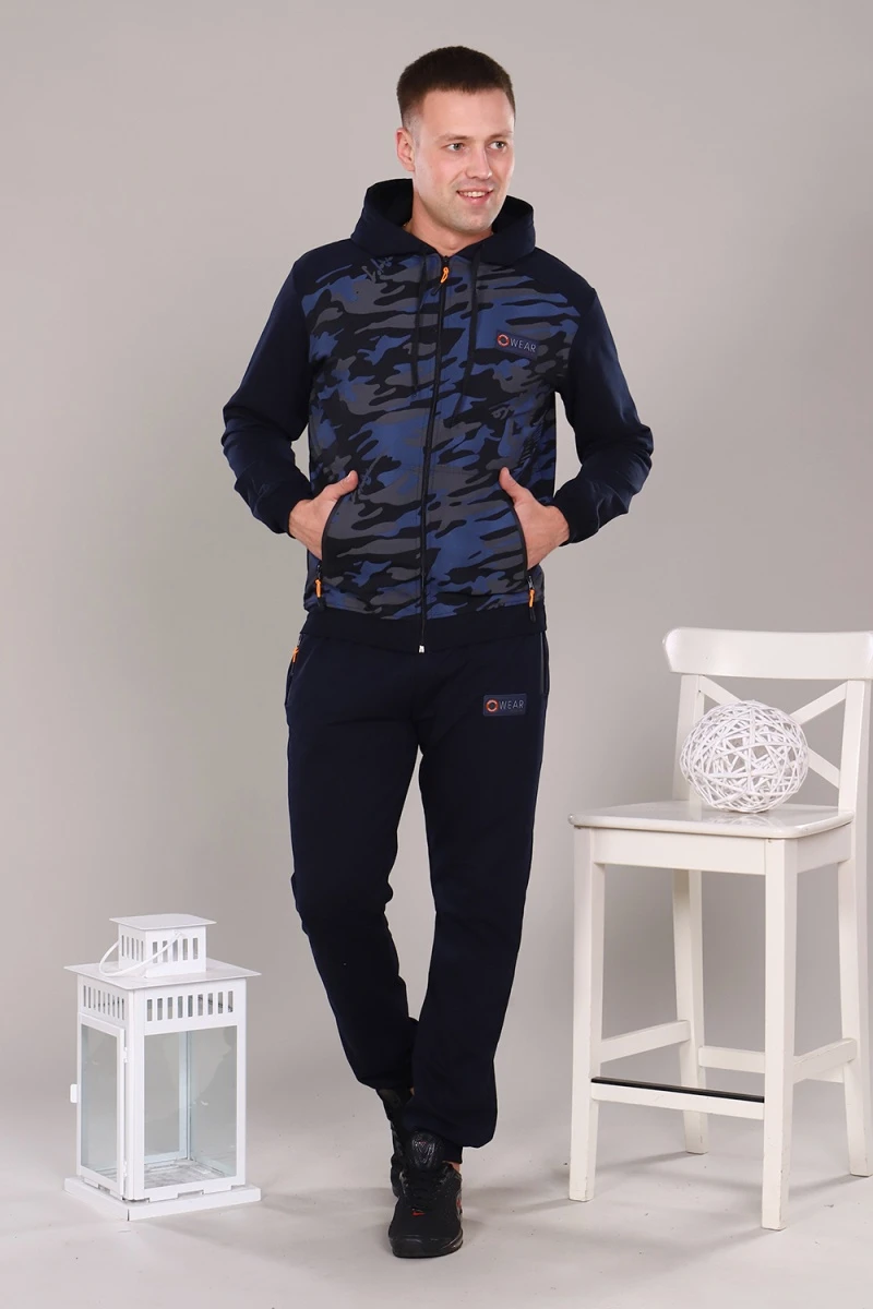 Костюм с брюками 17565 (голубой)