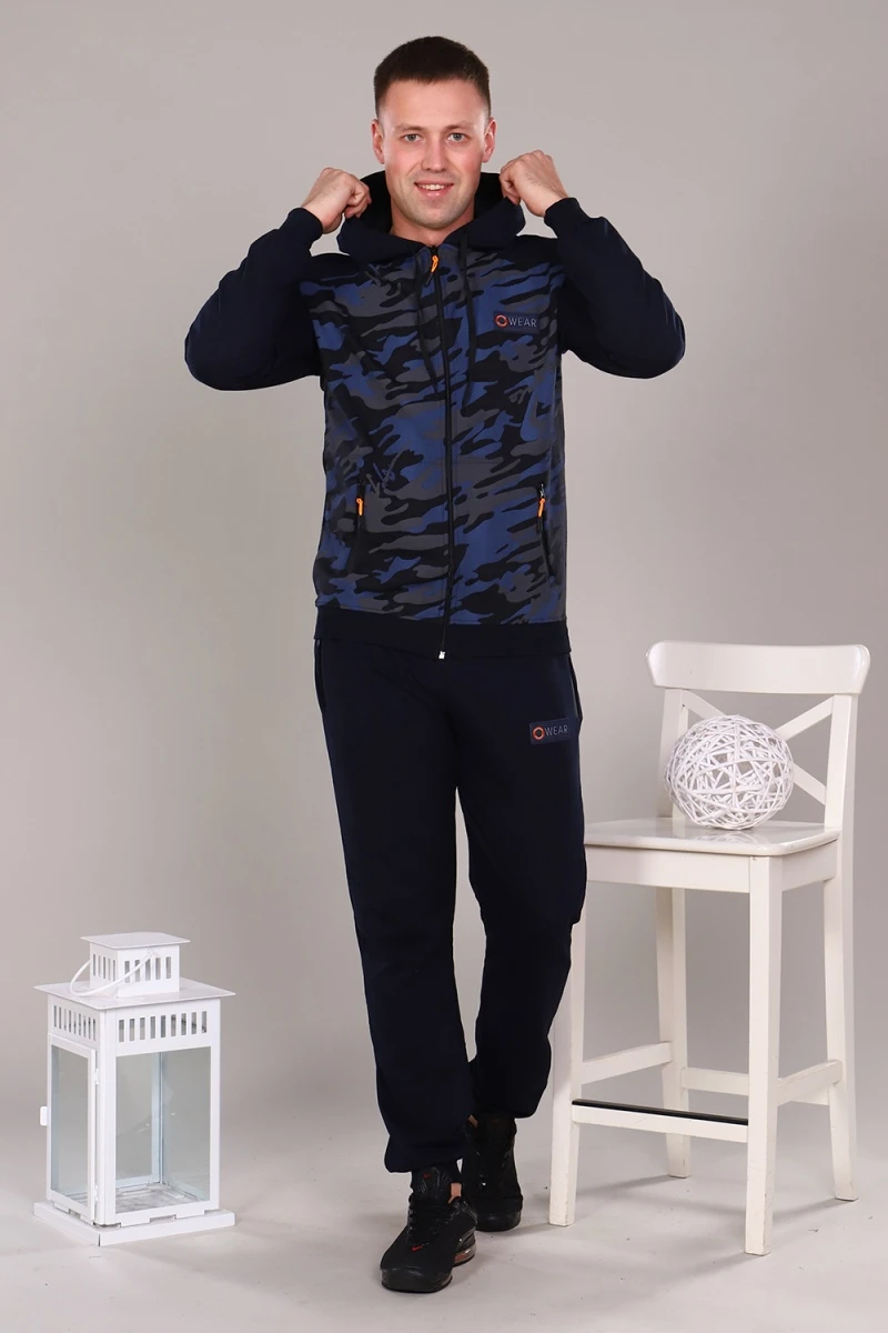 Костюм с брюками 17565 (голубой)