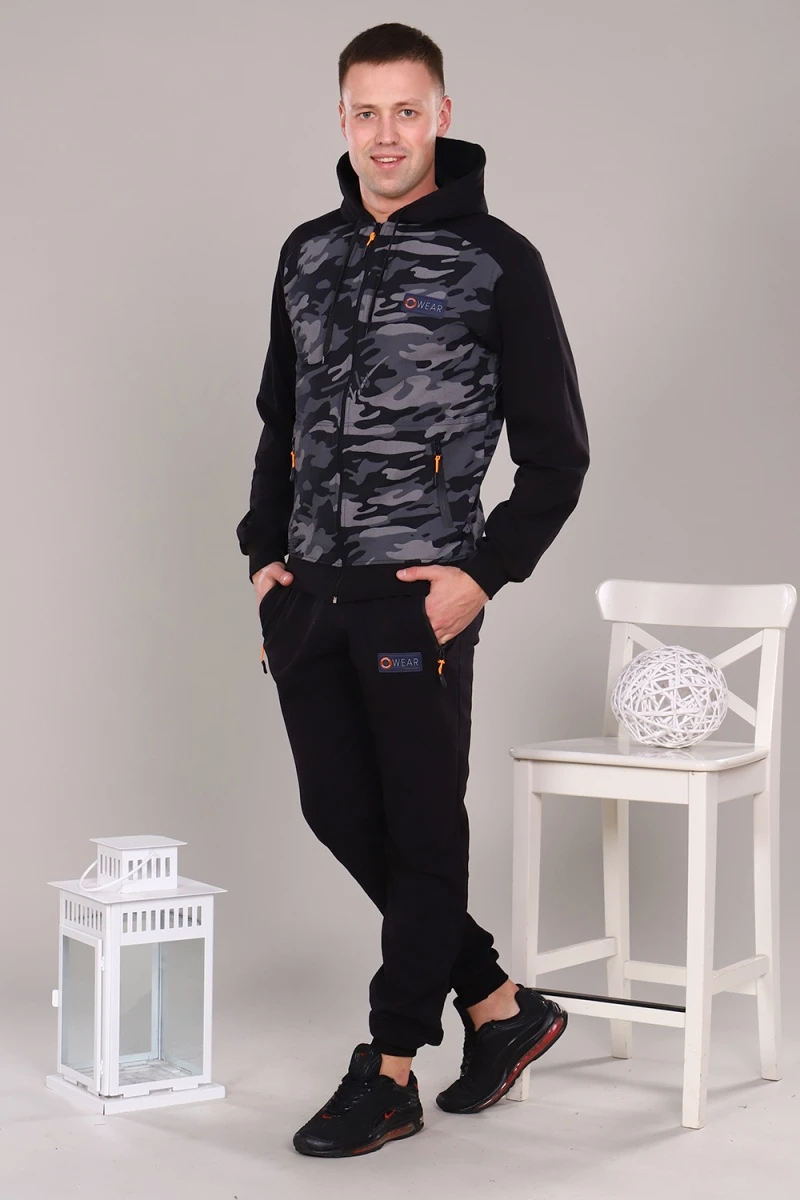 Костюм с брюками 17565 (серый)