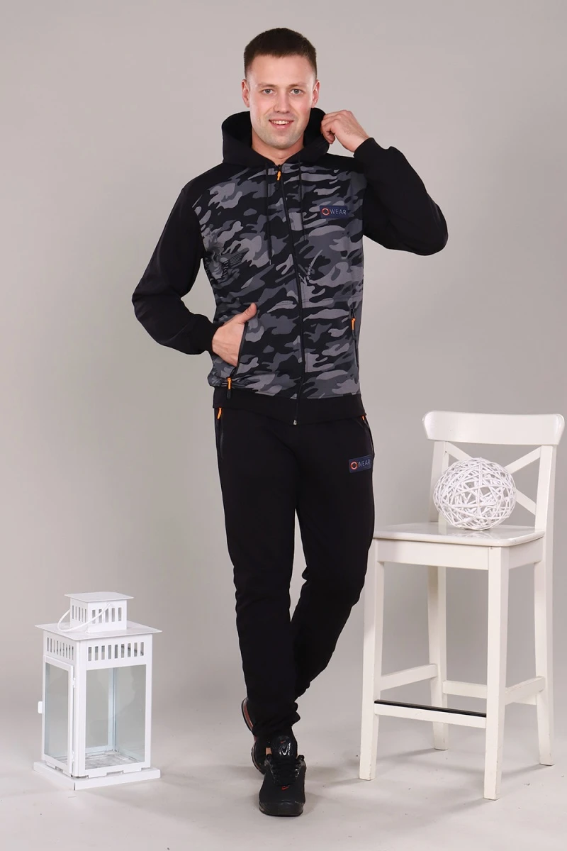 Костюм с брюками 17565 (серый)