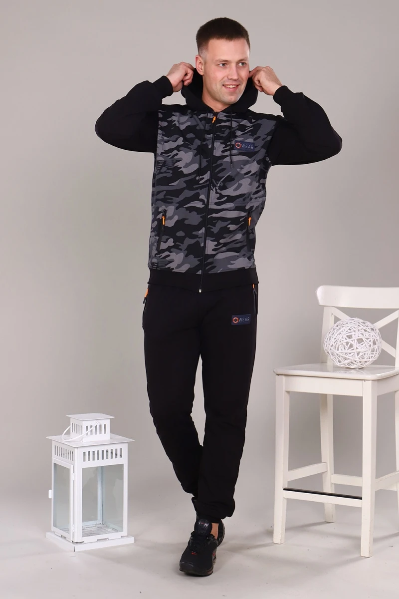 Костюм с брюками 17565 (серый)