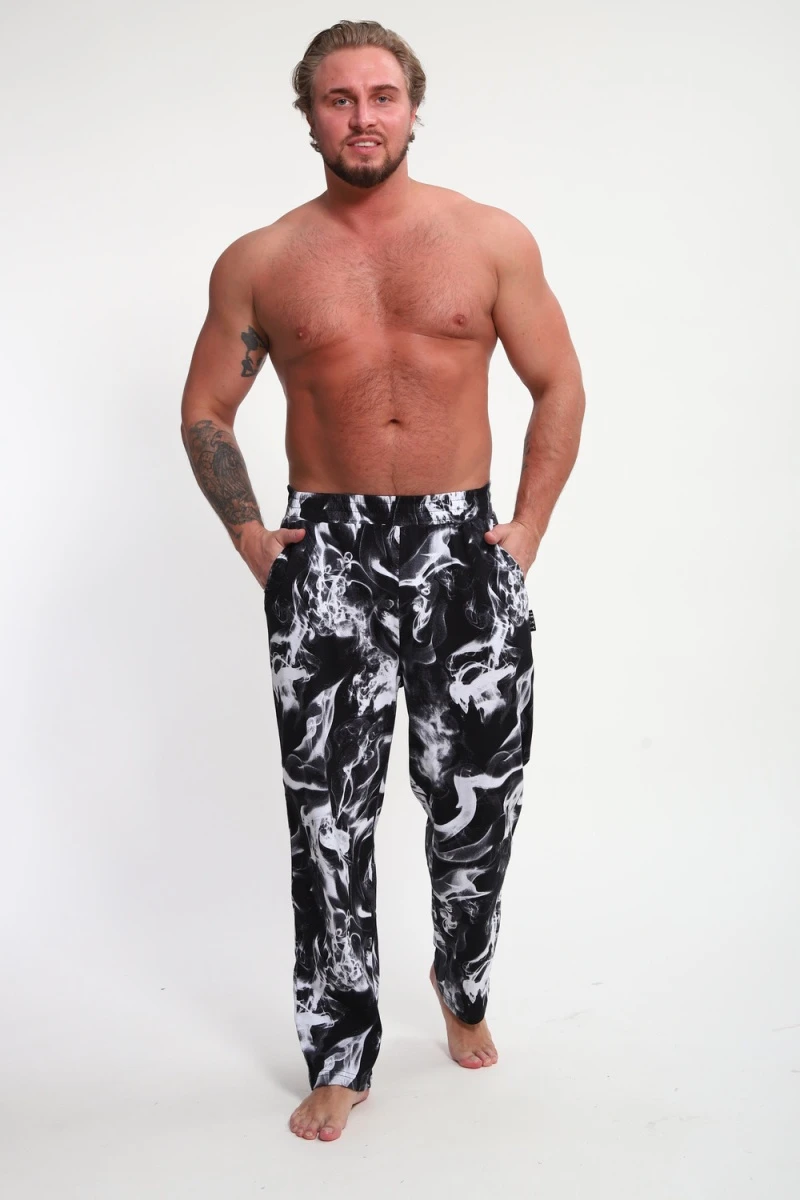 Брюки Б-02 Дым (черный/белый Дым)