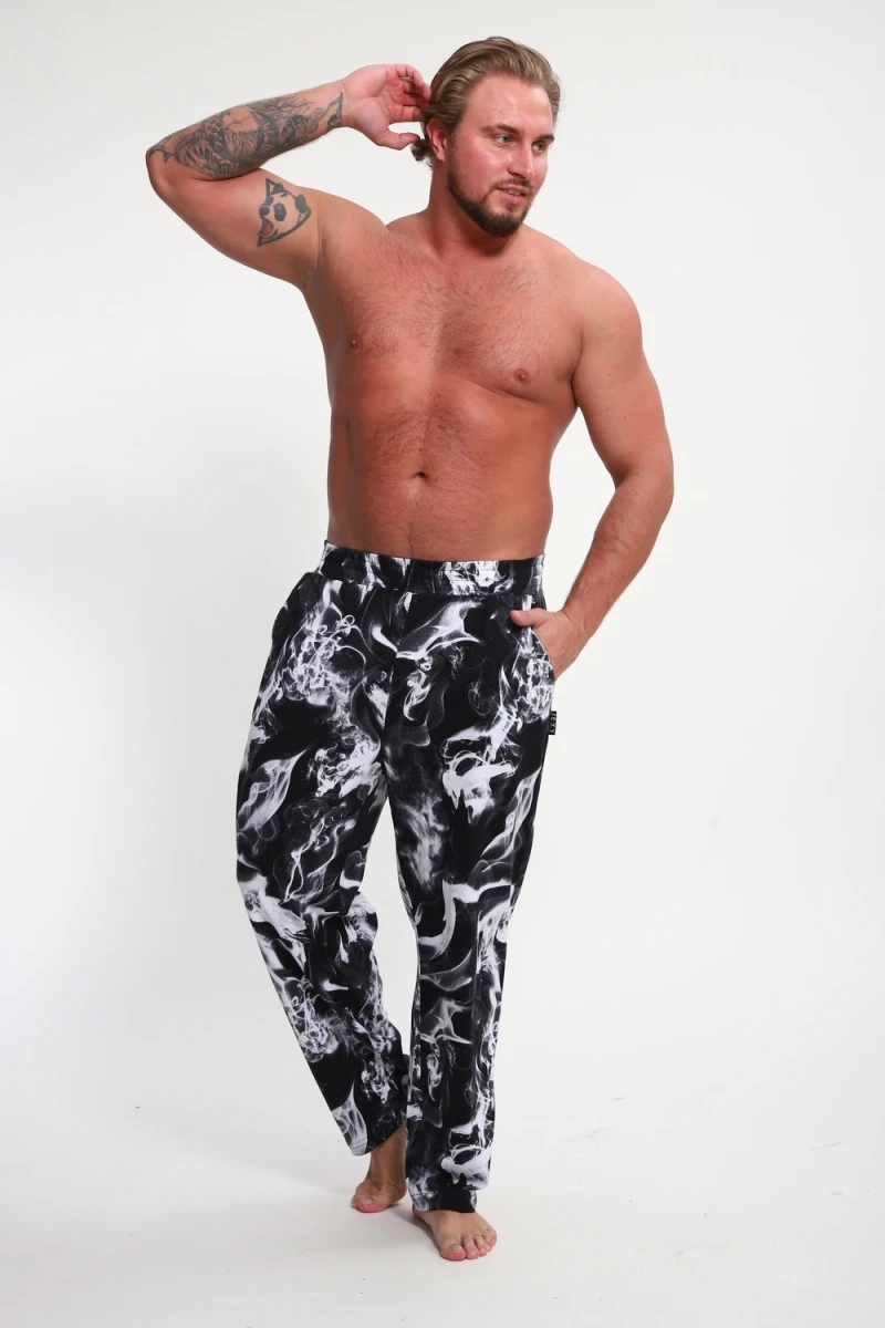 Брюки Б-02 Дым (черный/белый Дым)